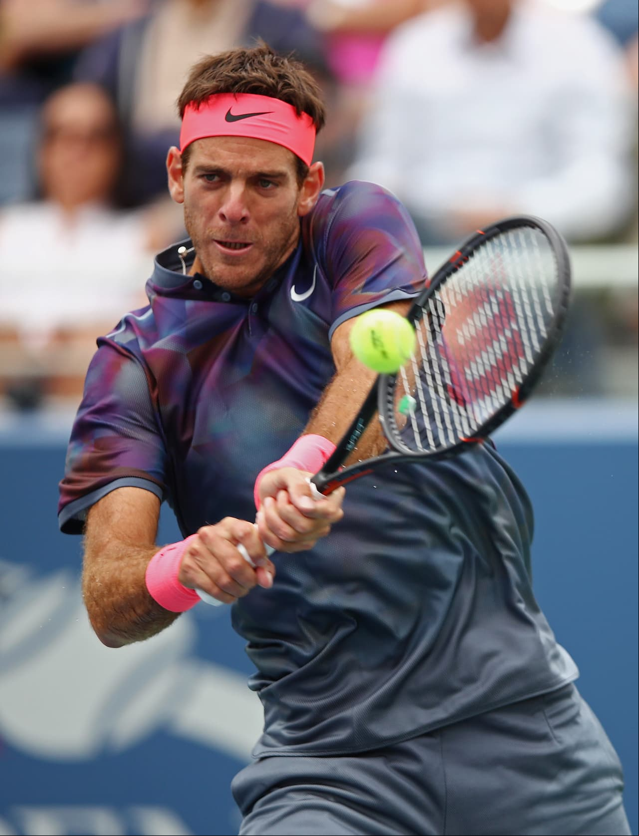 El argentino Juan Martín del Potro enfrentó a Roberto Bautista Agut y lo superó para conseguir su puesto entre los 16 mejores del torneo.