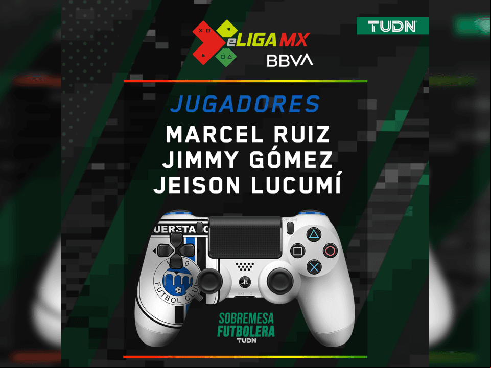 <b>Gallos Querétaro</b>
<br>Marcel Ruiz, Jimmy Gómez y Jeison Lucumí.