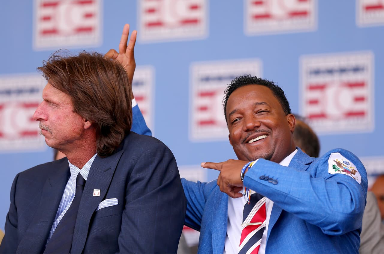 En medio de la algarabía, Martínez no dejó pasar la oportunidad para sacarse la espina de 2002, año en el que terminó segundo en la votación al Cy Young de la Liga Americana.