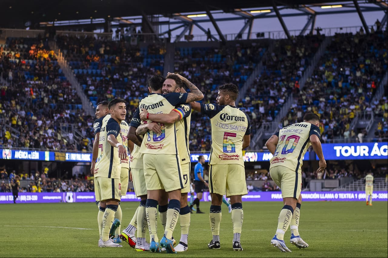 América goleó 5-2 a León en amistoso disputado en el PayPal Park de San José, California.