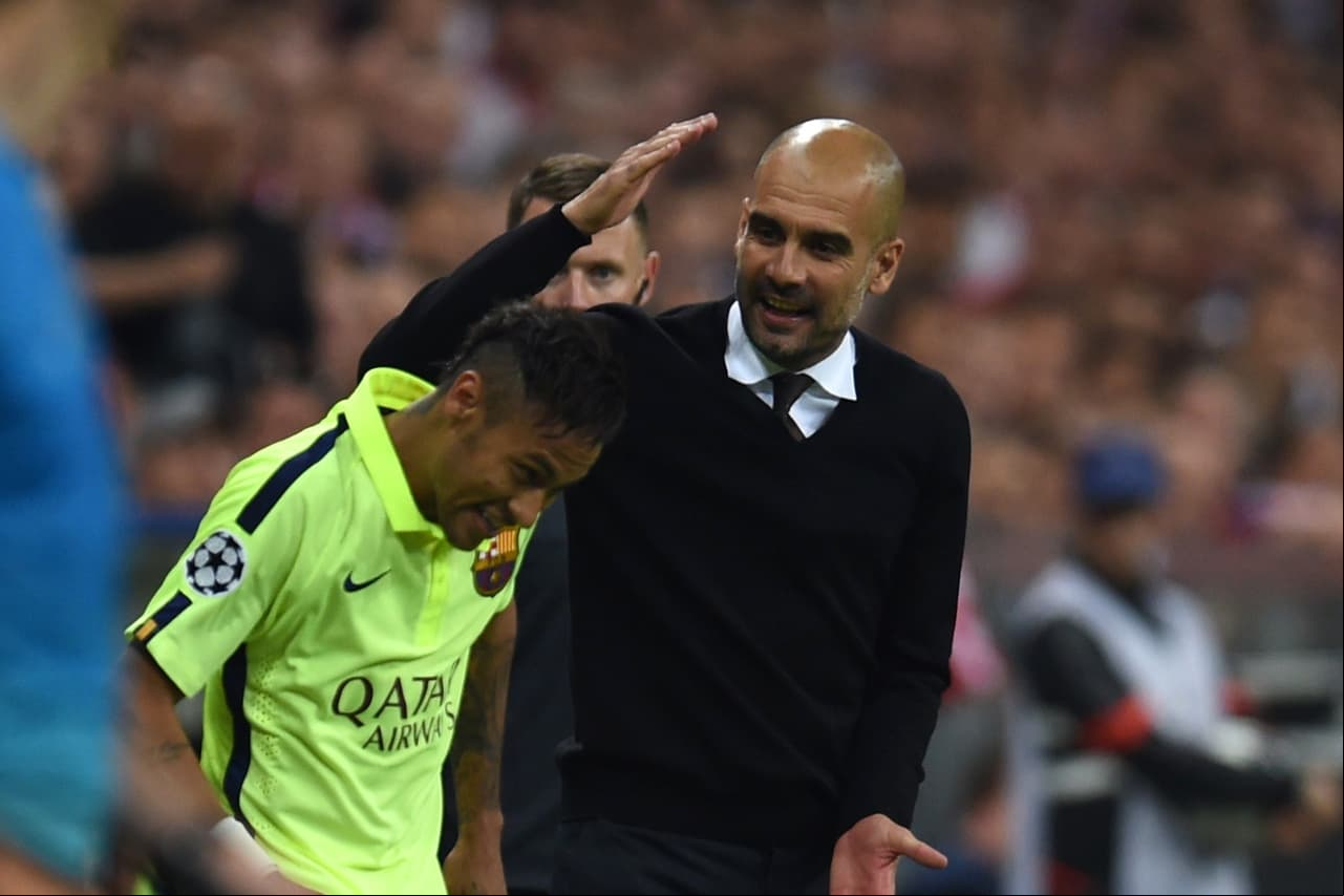 La vez que Guardiola sorprendió en calzones a Neymar