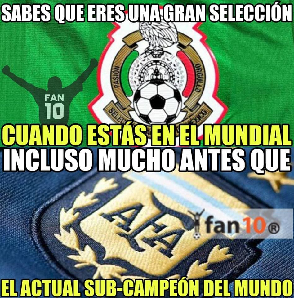 México está en el mundial, pero los memes castigan las rotaciones, alaban al "Chuchy" y si, se burlan del Cruz Azul.