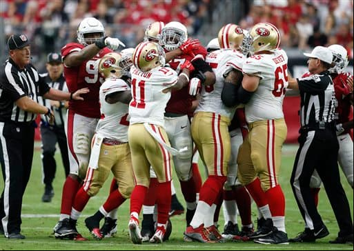 Los Cardinals les dieron cátedra de juego a los 49ers (47-7) y estas son las imágenes del partido.