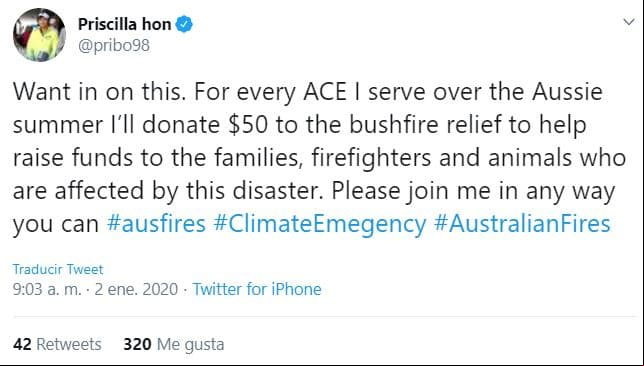 El 'Bad Boy' causó una revolución en redes sociales y el tenis asutraliano se volcó en apoyo para las donaciones.