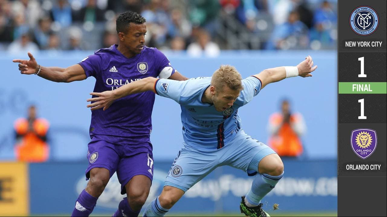 Goleador enrachado: Nani vuelve a anotar en empate de Orlando ante NYCFC 