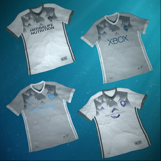 En 2017 cuatro equipos (LA Galaxy, Seattle Sounders, New York City FC y Orlando City) fueron elegidos para lucir en un fin de semana versiones alternativas de sus uniformes. Todas fabricadas con tejidos obtenidos del reciclado de basura que contamina los mares. (adidas)