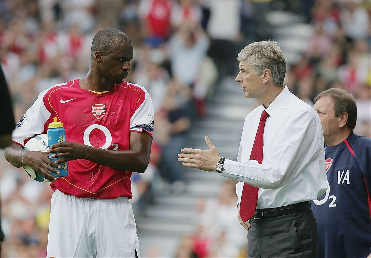 Wenger 'recomienda' a Vieira como su sucesor en el Arsenal