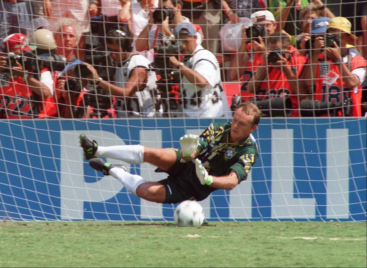 Y también en 1994 formaron parte del equipo que venció a Italia en la final de la Copa del Mundo. Taffarel (foto) como el portero titular de la selección.