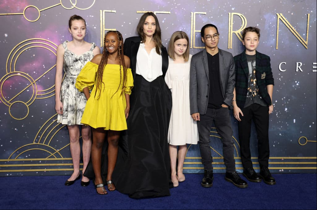Shiloh utilizó un vestido reciclado de Angelina Jolie, es el mismo que vimos en 2019